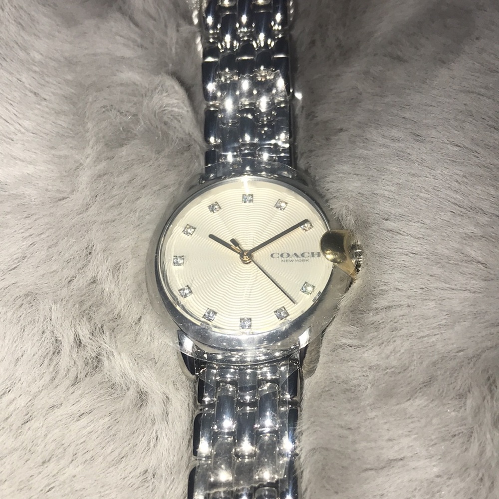 New . Authentic COACH
Arden Stainless Steel Bracelet Watch
